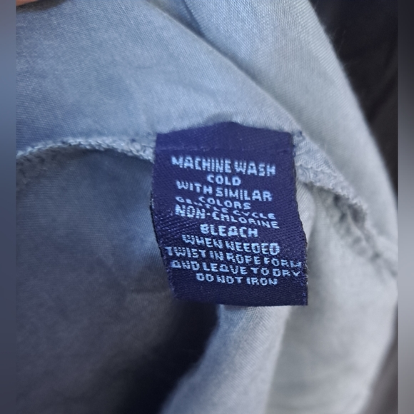 Westbound Black Gray Ombre 3/4 sleeve button down blouse shirt Sz L - Picture 5 of 6